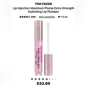 New Unopened Box Too Faced Lip Injection